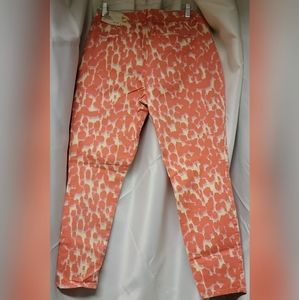 New Gap Orange Print Jeans